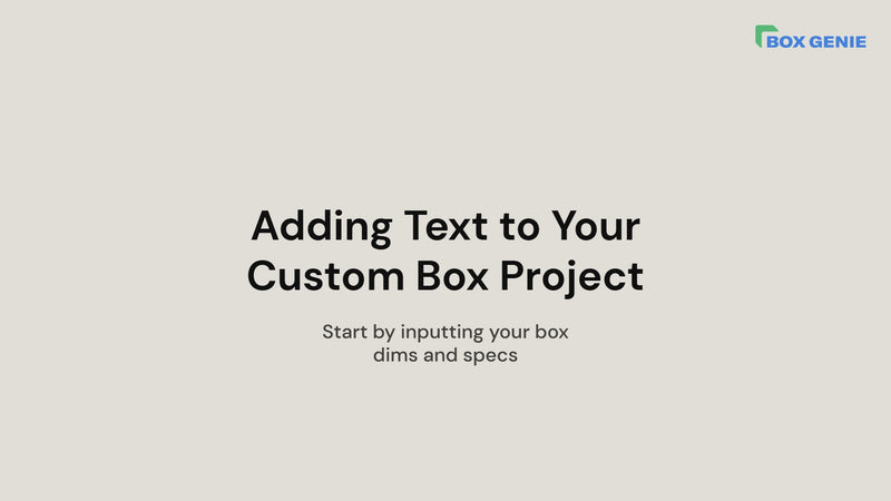 Customize Your Packaging with Text