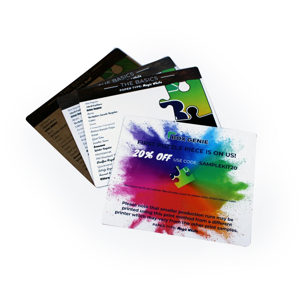 Box & Packaging Sample Kit | Box Genie